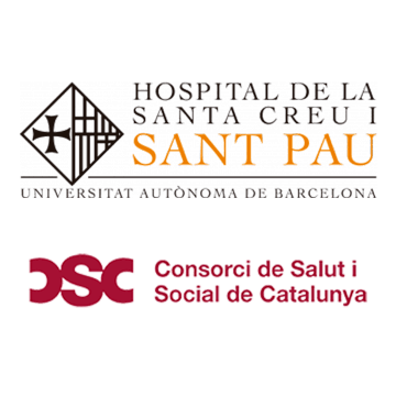 Logo Consorci de Salut i Social de Catalunya y Hospital de Santa Creu y Sant Pau